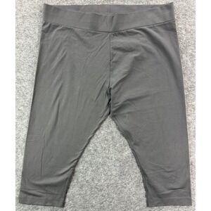 Logo by Lori Goldstein Dove Gray Hi Rise Cropped Leggings sz (15640)